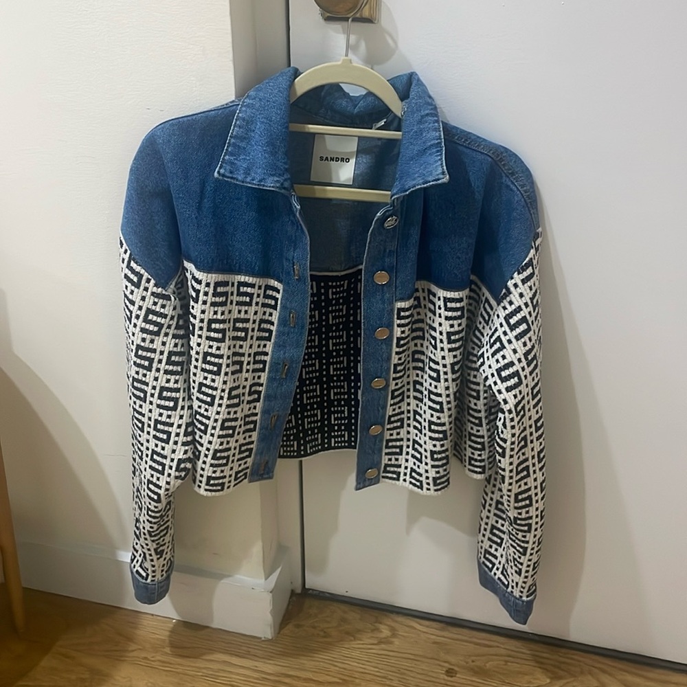 Sandro Jean jacket size m (originally $395)